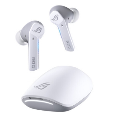 ROG玩家国度 降临TWS 入耳式耳机 真无线耳机 带麦克风 电脑游戏电竞耳麦 降临TWS白色真无线低延迟 混合降噪 IPX4防水
